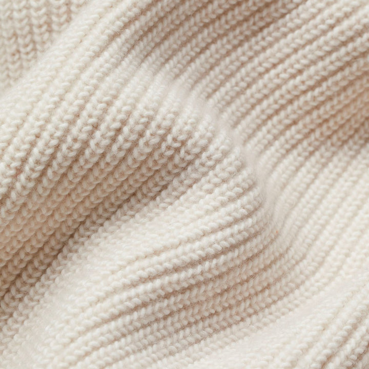 Women's Oversized Open-Front Knitted Cardigan Scarf Detail