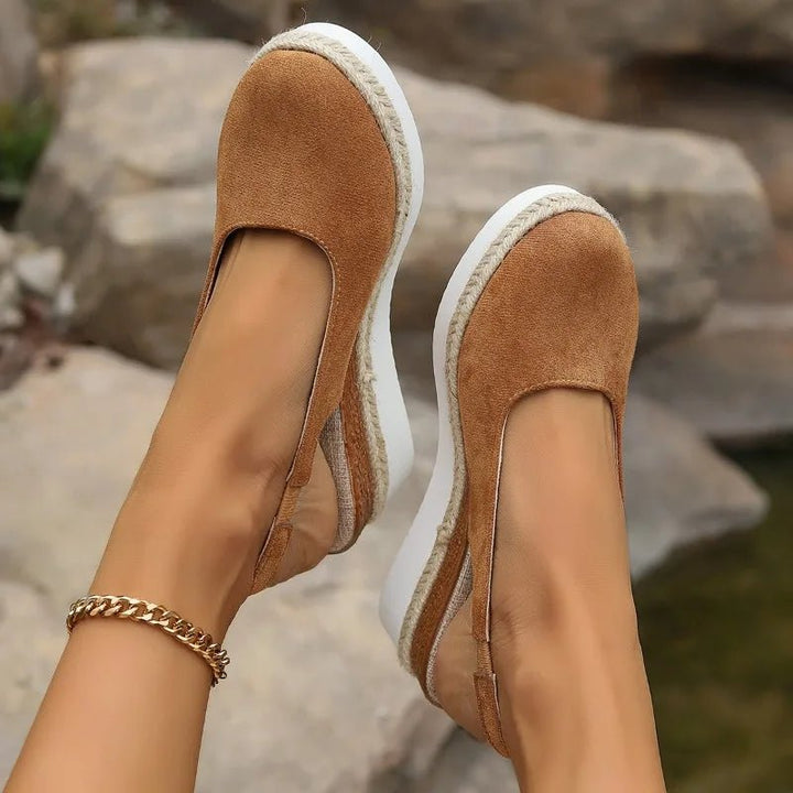 Women's Platform Espadrilles Slip-On Orthopedic Canvas