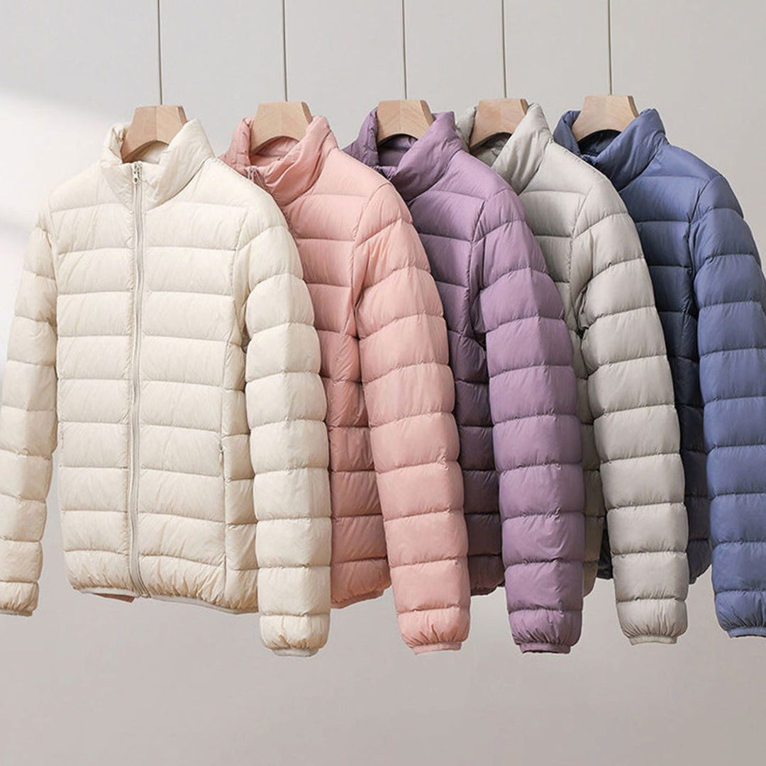 Women's Quilted Padded Coat Lightweight Ladies Puffer Jacket