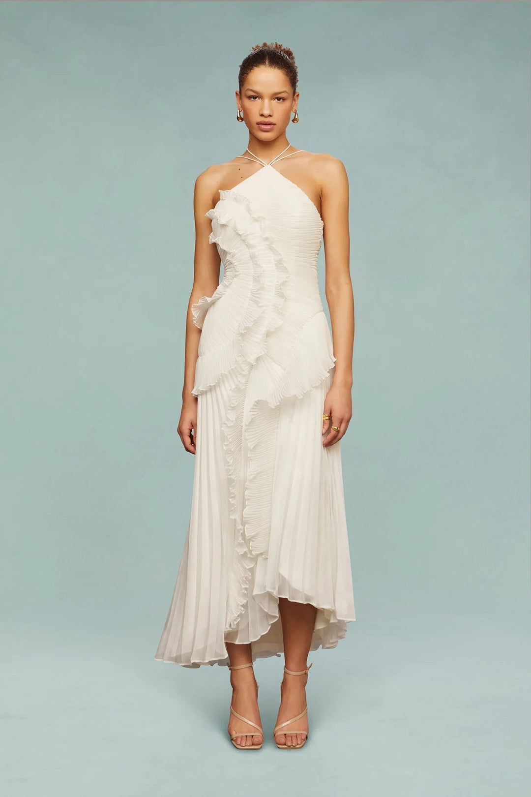 Isabella | Women's One Shoulder Maxi Wedding Guest Dress