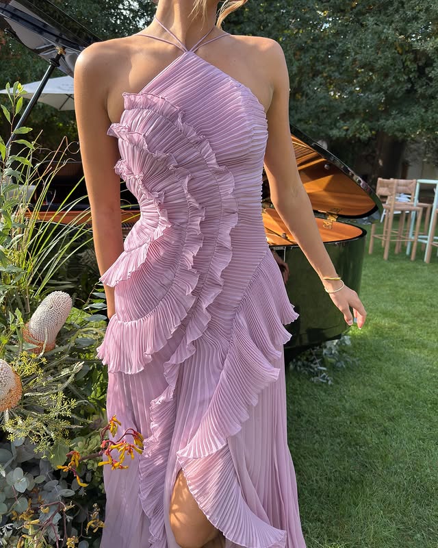 Isabella | Women's One Shoulder Maxi Wedding Guest Dress