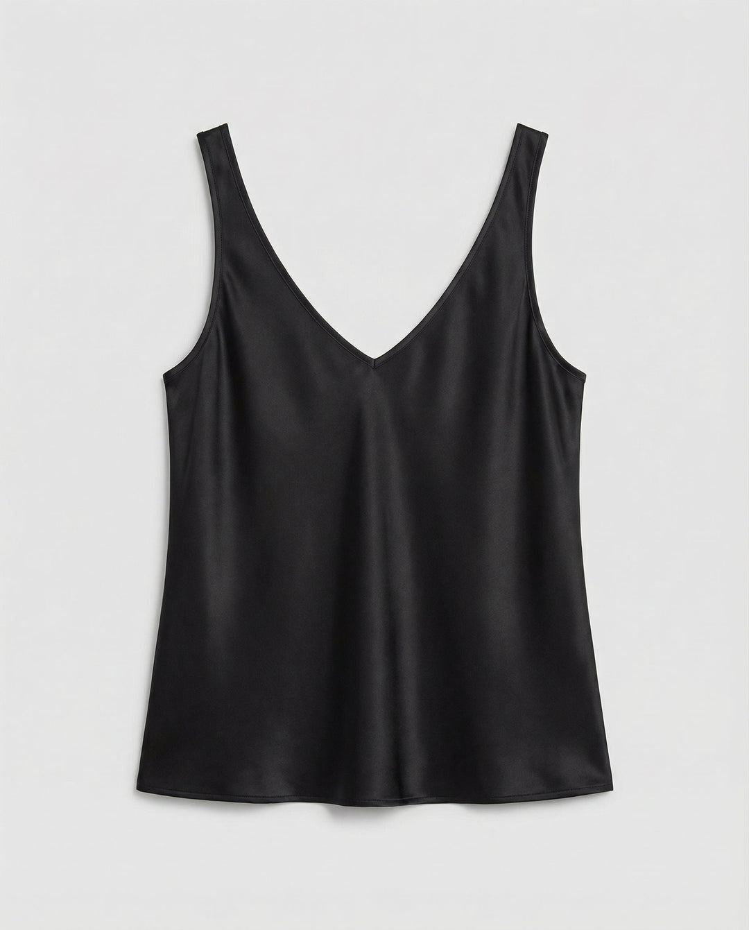 Women's Satin V-Neck Wide-Strap Camisole Top