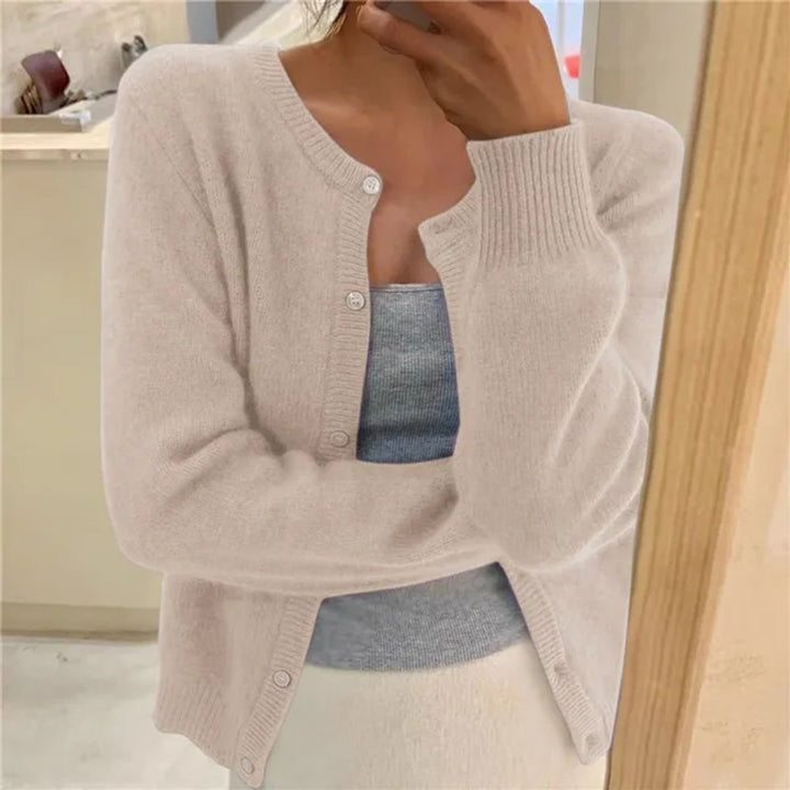 Women's Soft Knit Button-Up Cardigan Jumper