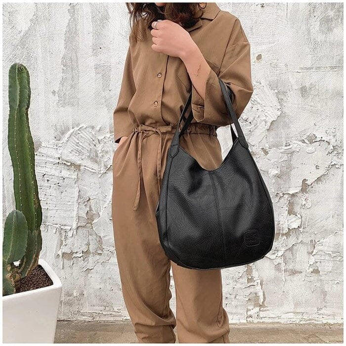 Women's Vintage Genuine Leather Hobo Shoulder Bag