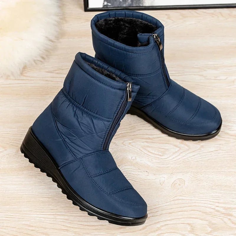 Women's Waterproof Boots Quilted Winter Ankle Snow