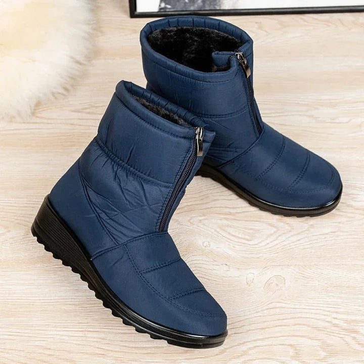 Women's Waterproof Boots Quilted Winter Ankle Snow