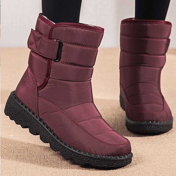 Women's Waterproof Boots Quilted Winter Ankle Snow
