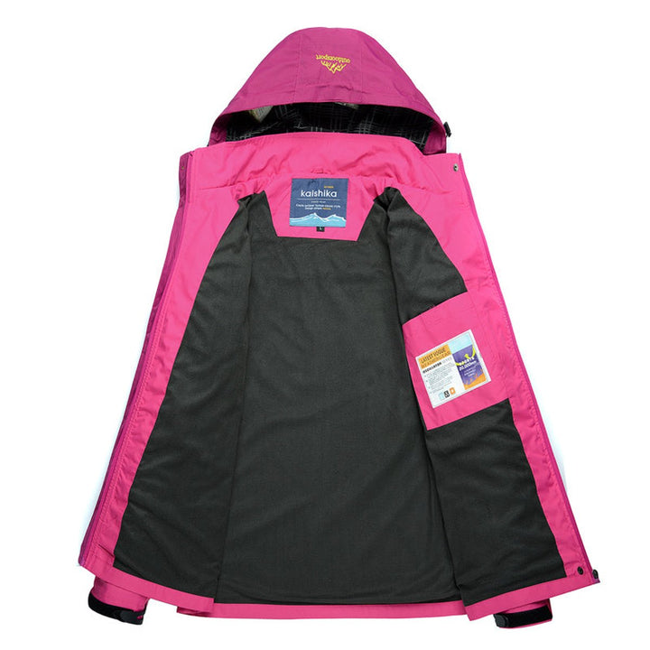 Women's Waterproof Hooded Outdoor Quilted Jacket