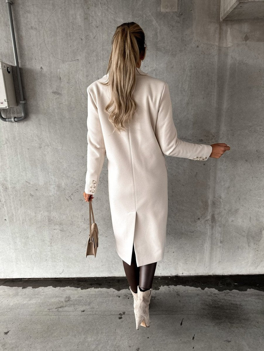 Women's Winter Coat Long Double-Breasted Maxi Overcoat